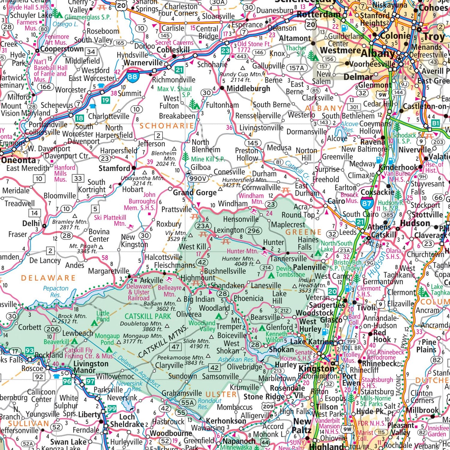 Rand McNally Easy to Fold: New York State Laminated Map