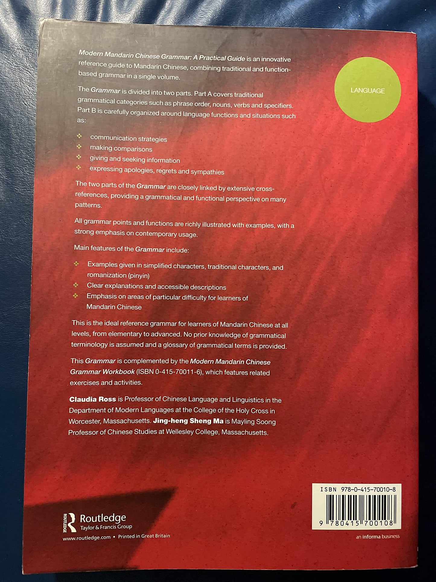 Modern Mandarin Chinese Grammar (Modern Grammars) by Claudia
