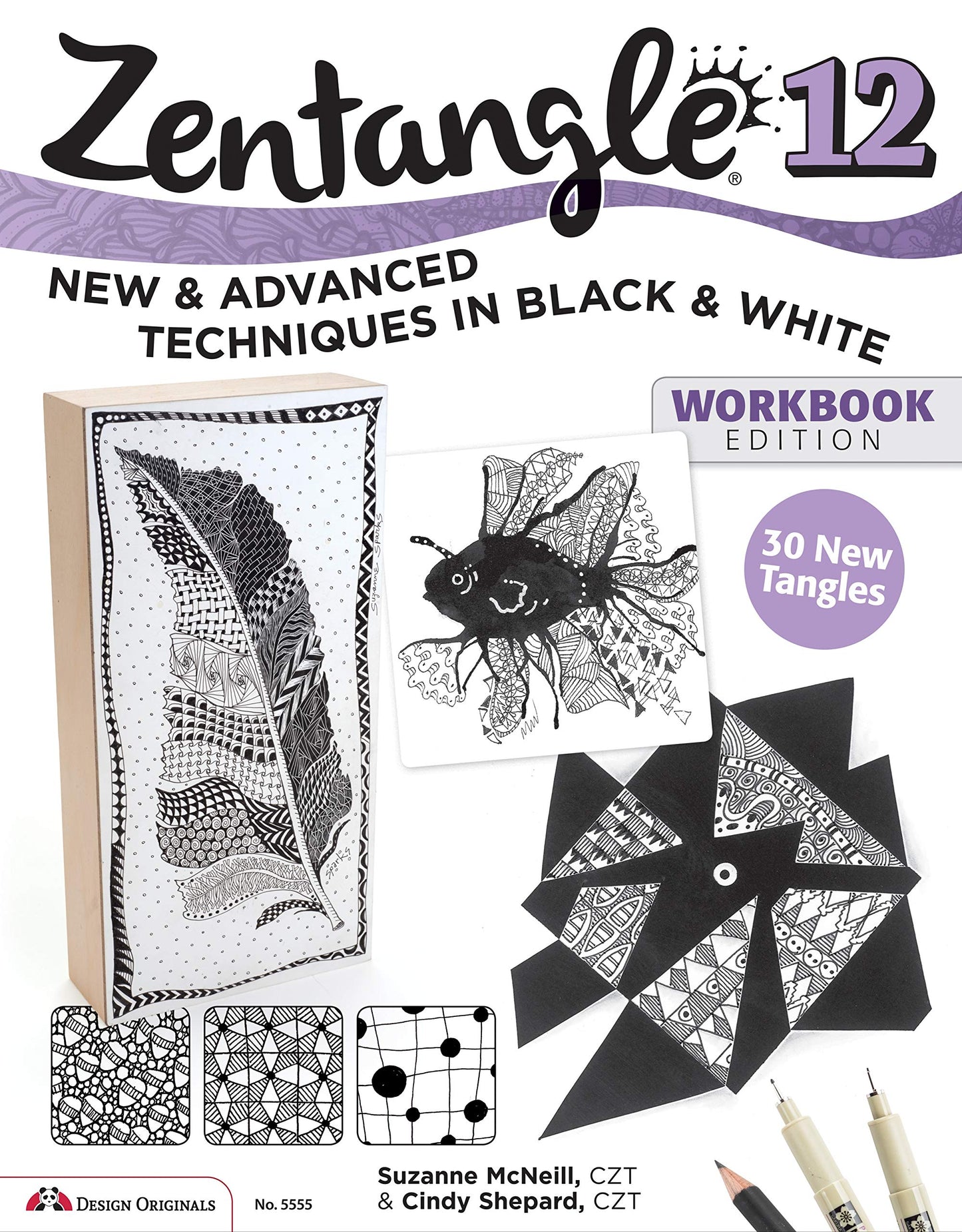 Zentangle 12, Workbook Edition: Innovative Art Techniques & Projects (Design Originals) 30 New Tangles