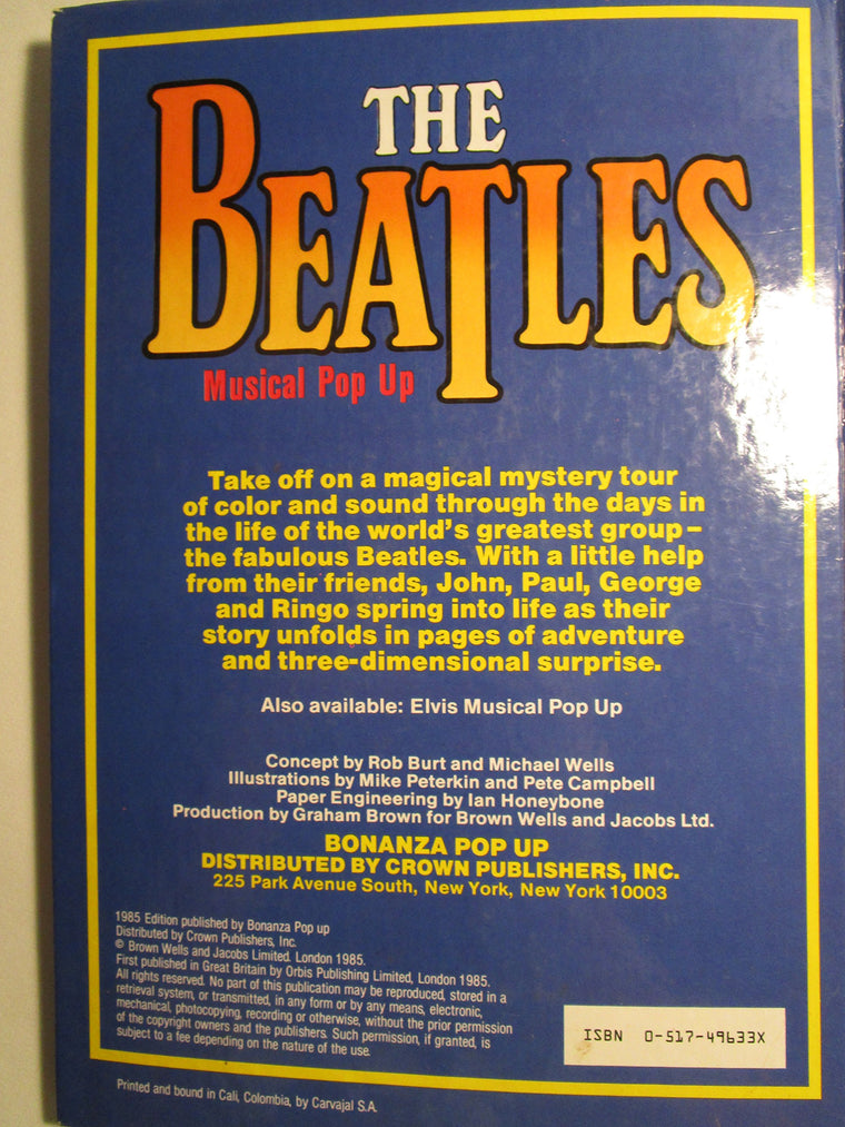 Beatles Musical Pop Up — back cover