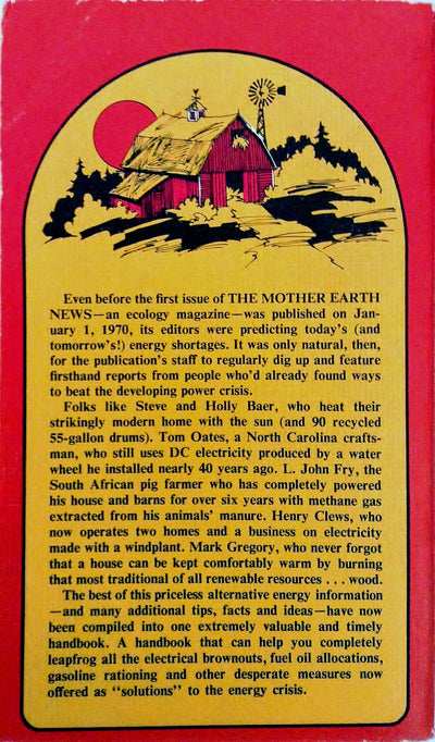 The Mother Earth News Handbook of Homemade Power by The Staf