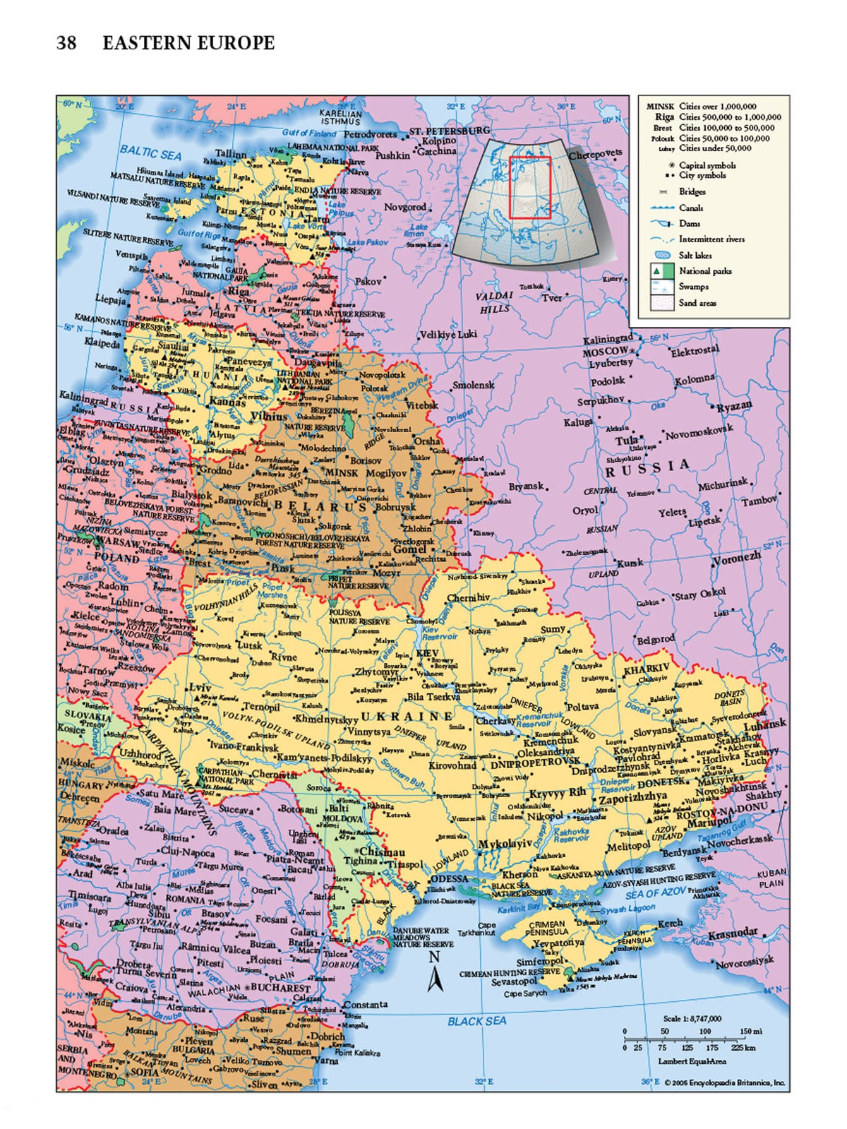 Merriam-Websters Notebook Atlas - Features Full-Color Maps - Fits in a 3-ring Binder