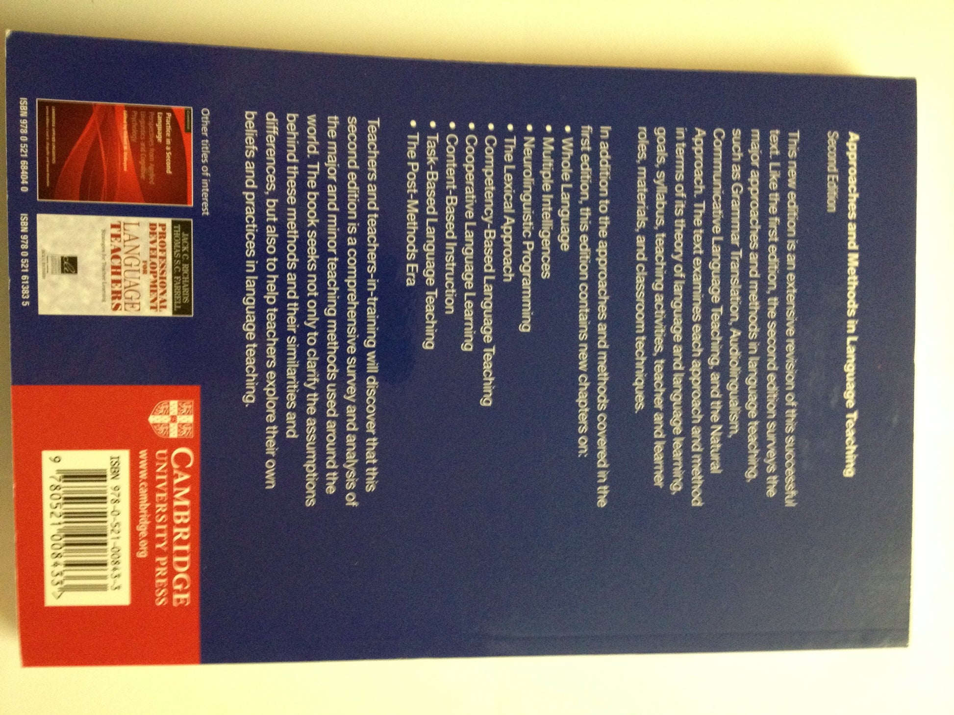 Approaches and Methods in Language Teaching (Cambridge Language Teaching Library)