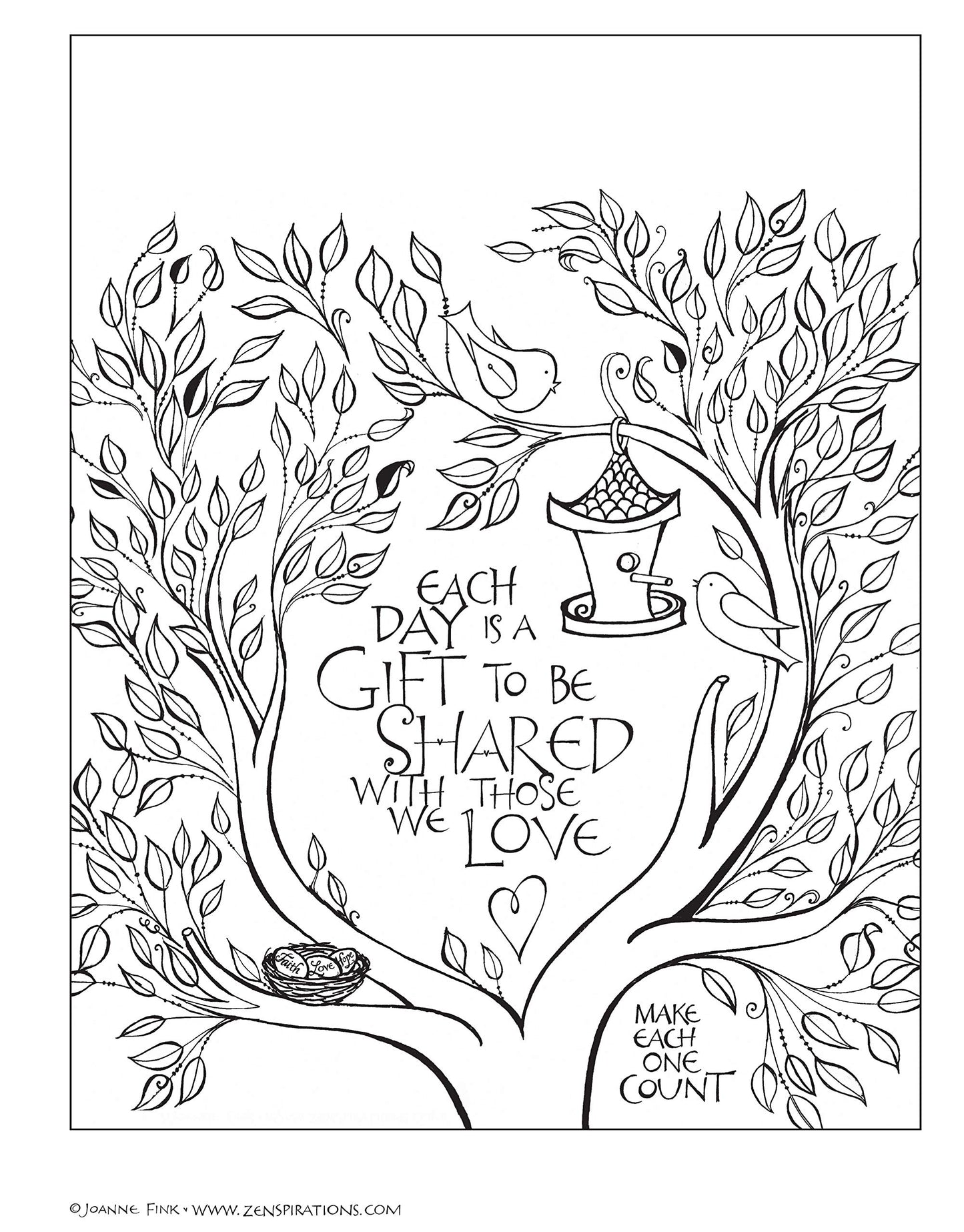 Zenspirations (R) Coloring Book Inspirations: Designs to Feed Your Spirit: Create, Color, Pattern, Play! (Design Originals) 30 Uplifting & Encouraging Designs with Positive Messages & Playful Patterns