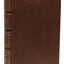 NKJV, Single-Column Wide-Margin Reference Bible, Leathersoft, Brown, Red Letter, Comfort Print: Holy Bible, New King James Version