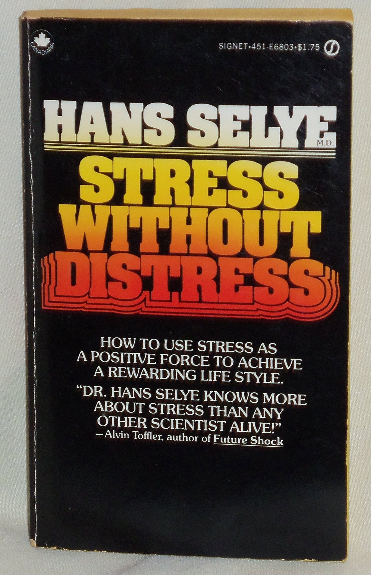 Stress without Distress by Selye, Hans