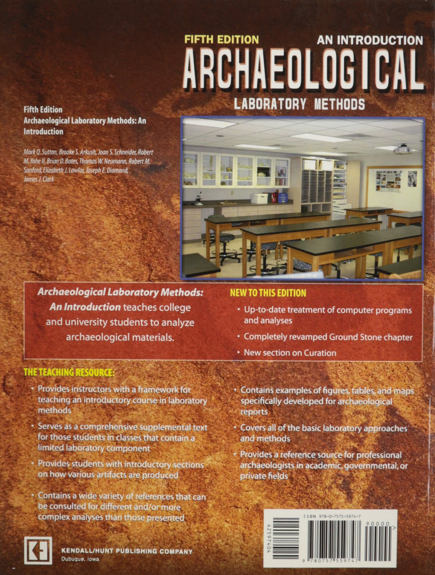 Archaeological Laboratory Methods: An Introduction