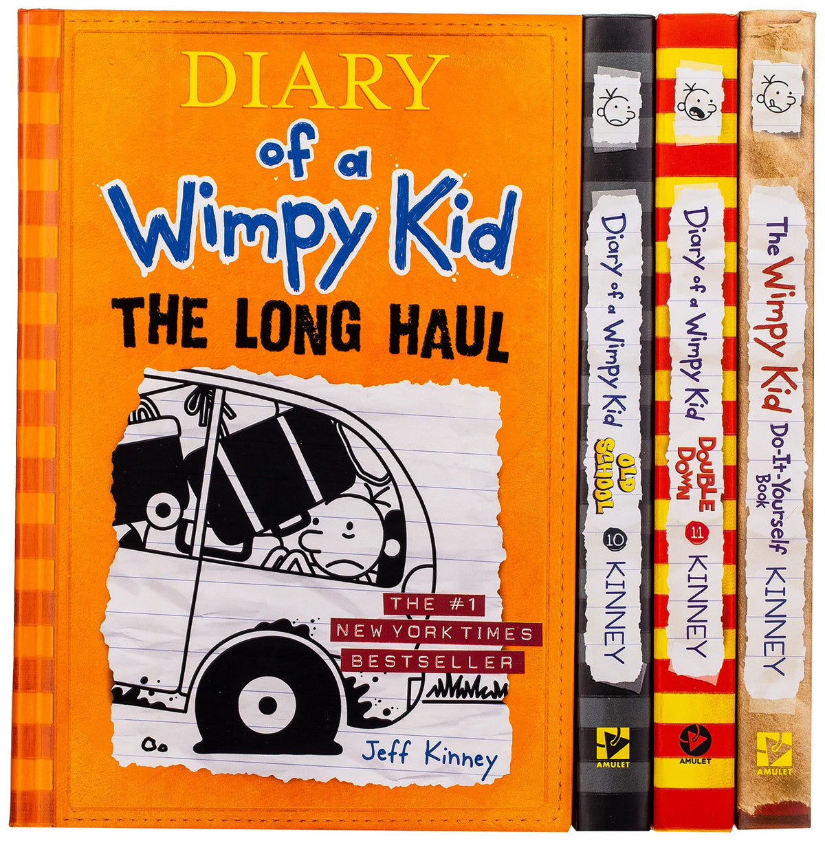 Diary of a Wimpy Kid Box of Books 9-11 Plus The Wimpy Kid Do-It-Yourself Book: Hardcover Gift Set