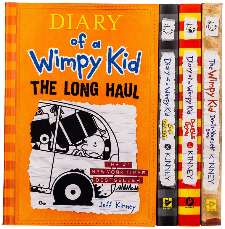 Diary of a Wimpy Kid Box of Books 9-11 Plus The Wimpy Kid Do-It-Yourself Book: Hardcover Gift Set