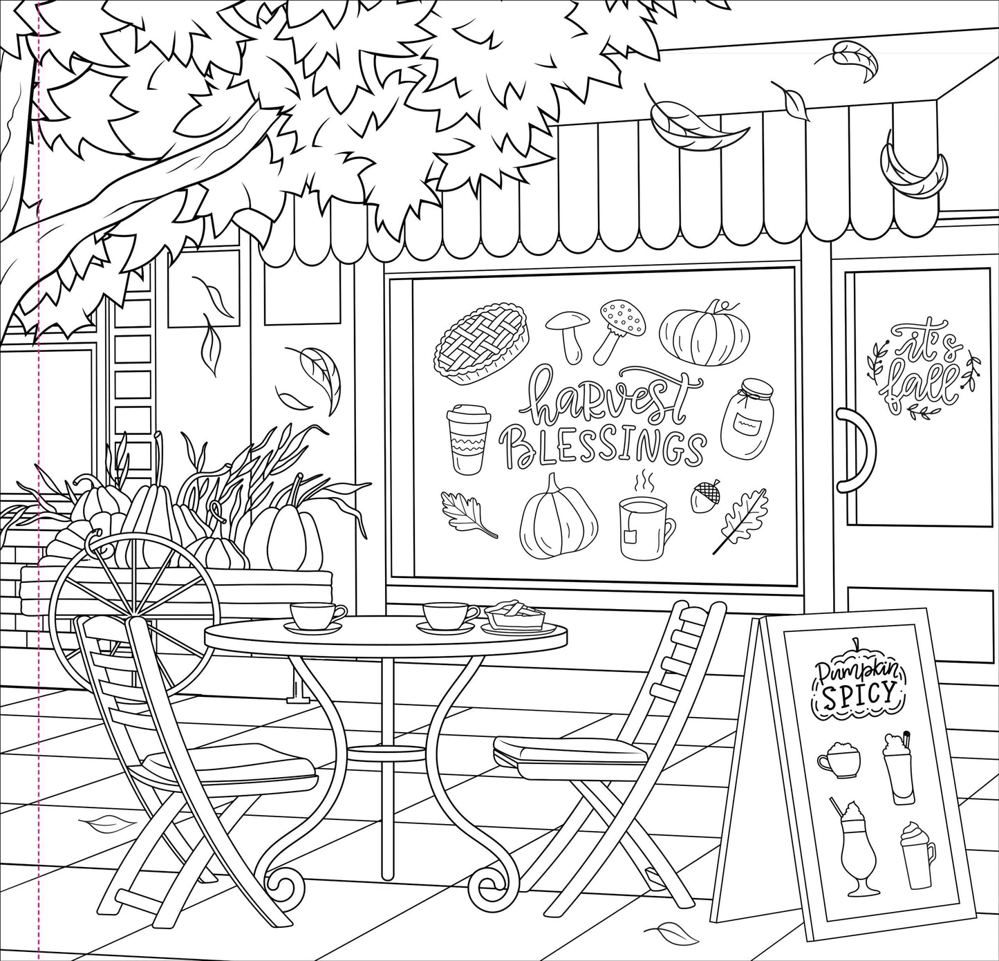 Autumn Dreams Coloring Book - 31 Stress Free Designs (Peforated Pages for Easy Removal) (Artist's Coloring Books)