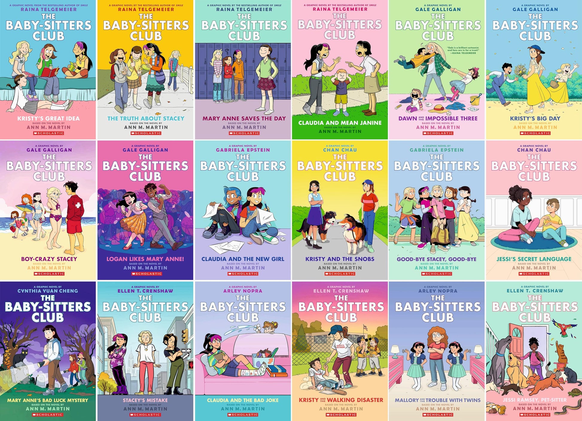 The Baby Sitters Club Graphic Novels Complete Collection Set (Books 1-18) - Graphix Series by Ann M. Martin