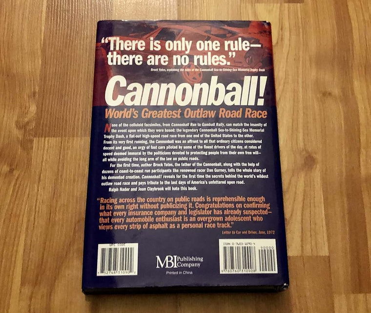 Cannonball!: World's Greatest Outlaw Road Race by Yates, Bro