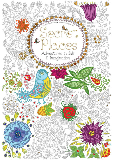 Secret Places (Colouring Book): Adventures in Ink and Imagination (Colouring Books)