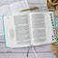 CSB Lifeway Women's Bible, Gray/Mint LeatherTouch, Indexed, Black Letter, Single-Column, Wide-Margins, Devotions, Articles, Word Studies, Character Profiles, Easy-to-Read Bible Serif Type