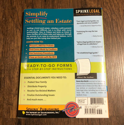 How to Probate and Settle an Estate in Texas, 4th Ed. (Ready to Use Forms with Detailed Instructions)