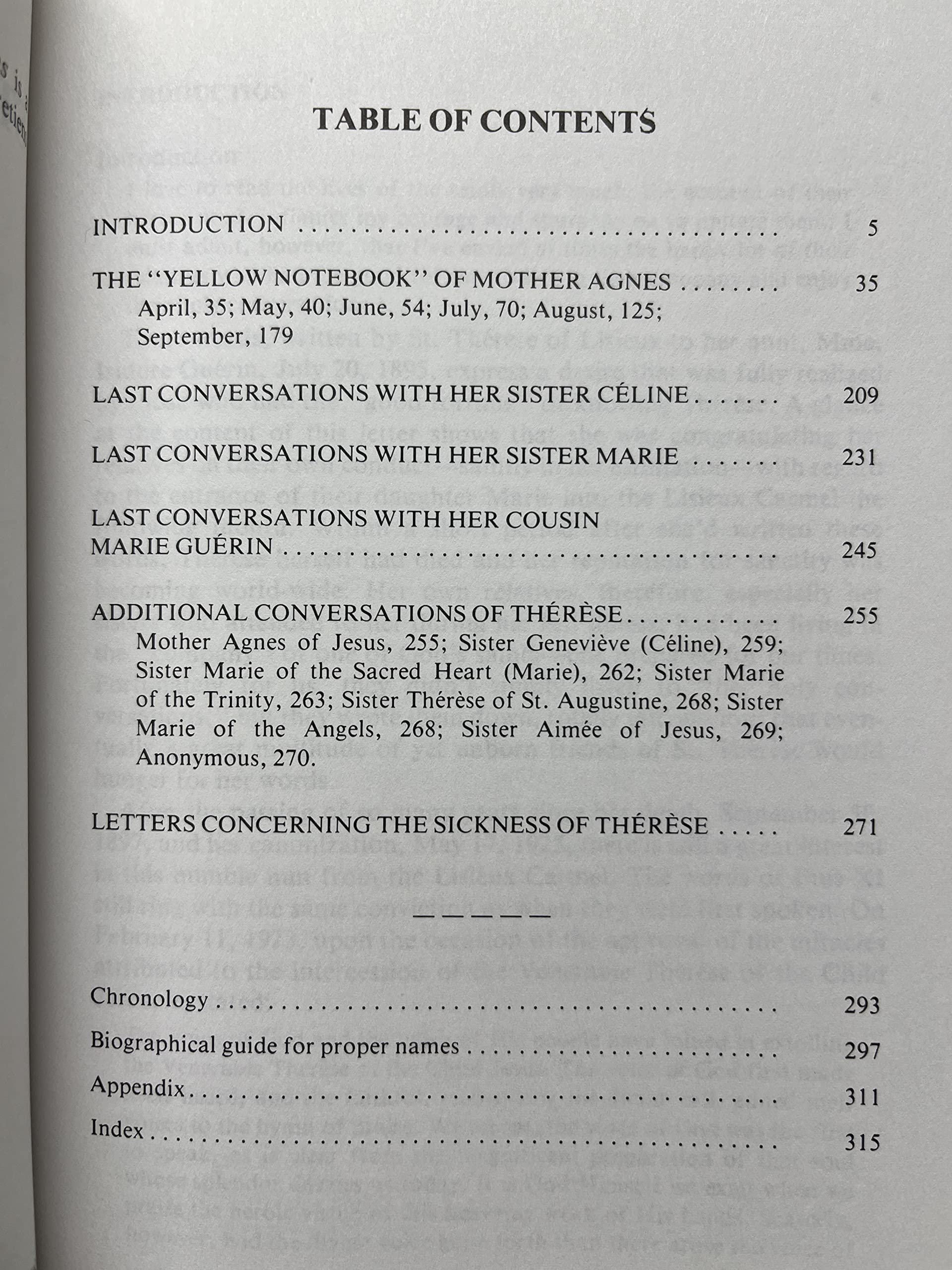 St. Therese of Lisieux: Her Last Conversations