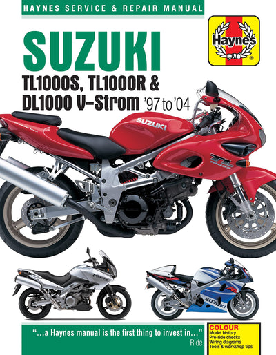 Suzuki TL1000S, TL1000R & DL1000 V-Strom '97 to '04 (Haynes Service & Repair Manual)