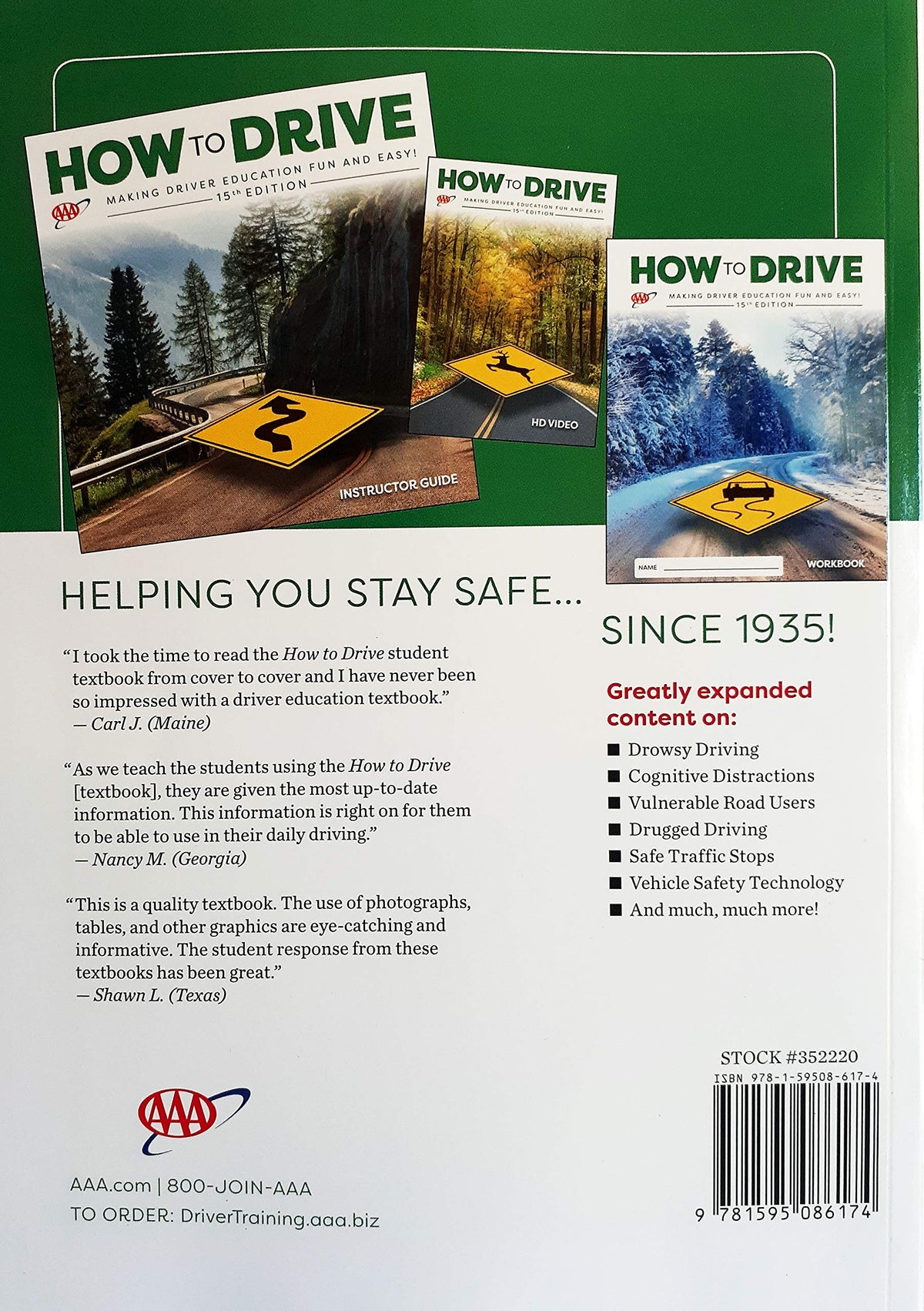 How To Drive AAA 15th Edition - Student Textbook