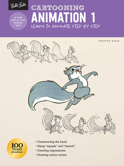 Cartooning: Animation 1 with Preston Blair: Learn to animate step by step (How to Draw & Paint)