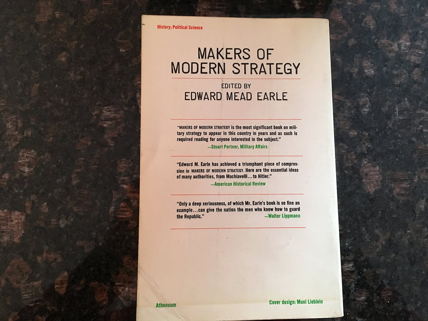 Makers of Modern Strategy: Military Thought From Machiavelli