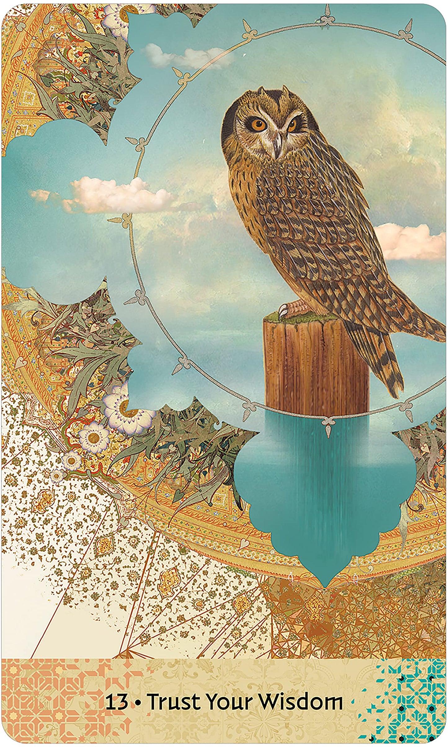 Wisdom of Hafiz Oracle: 45 Gold Gilt-Edged Cards with Matte Finish, Ancient Persian-Inspired Artwork, Poetry by Daniel Ladinksy, 104-Page Full-Color Guidebook, Inspirational Messages