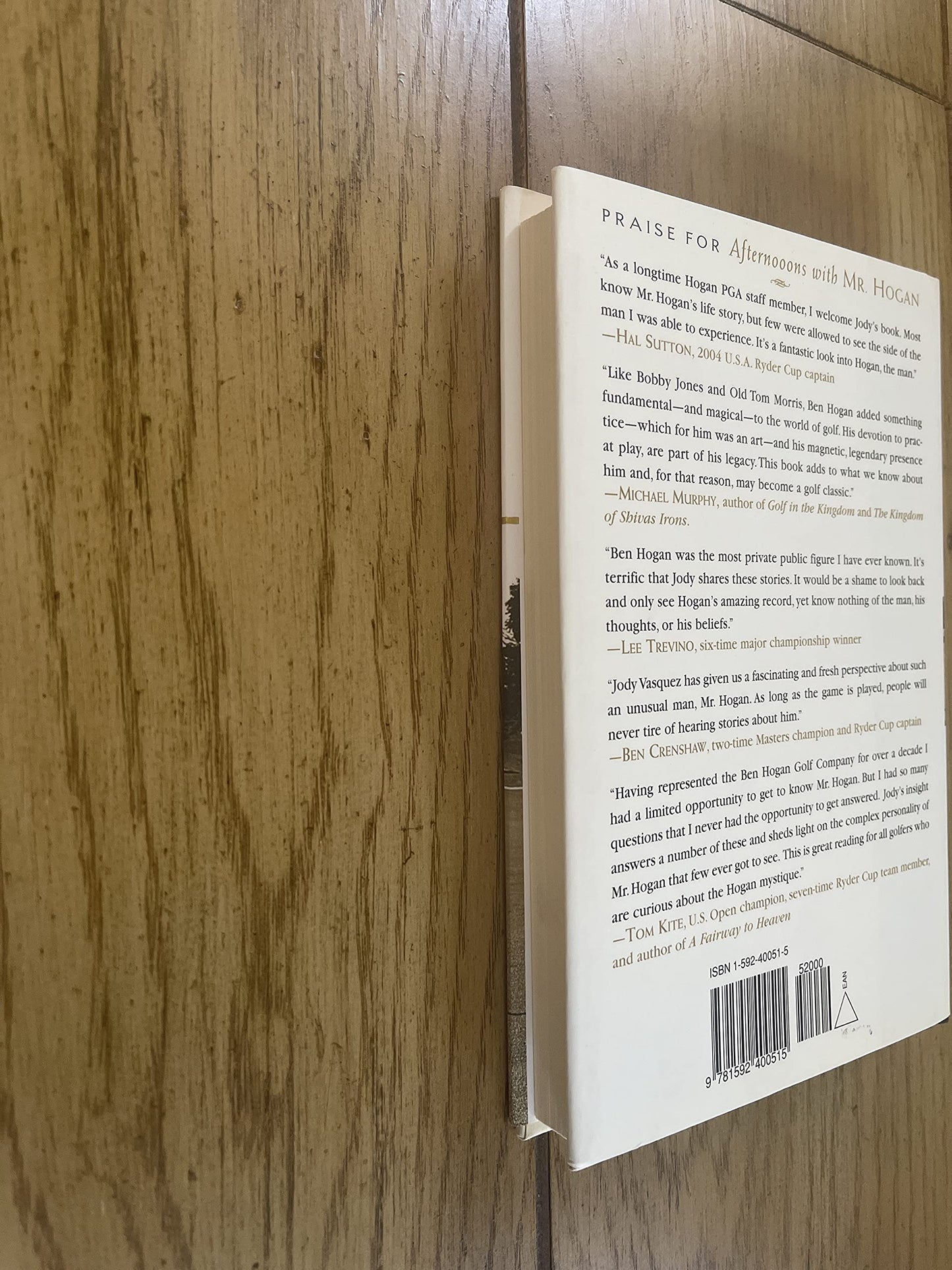 Afternoons with Mr. Hogan: A Boy, A Golfing Legend and the Lessons of a Lifetime