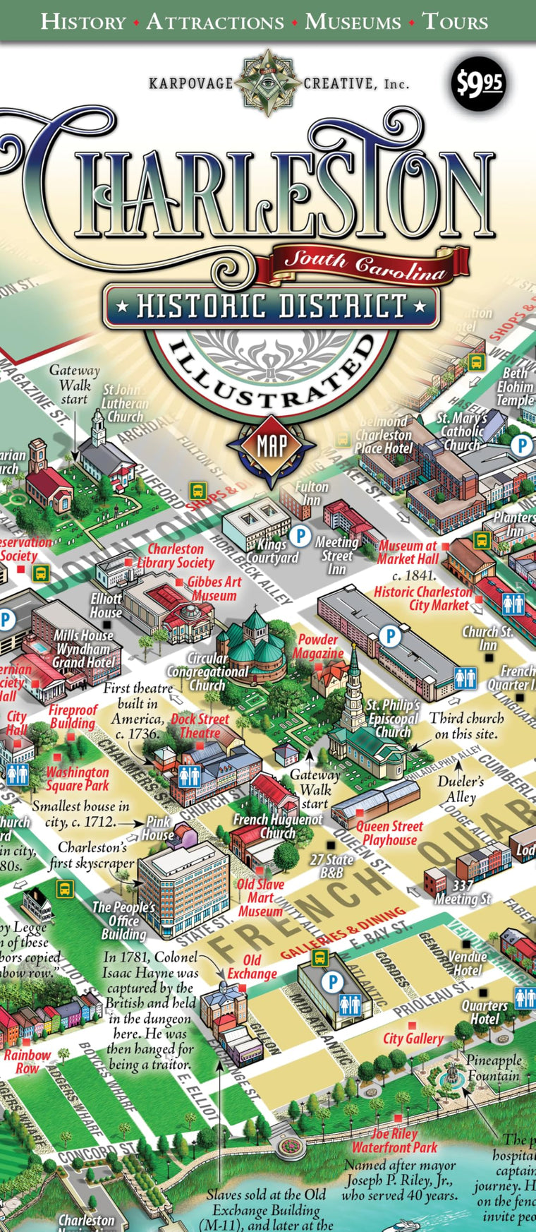 Charleston Historic District Illustrated Map