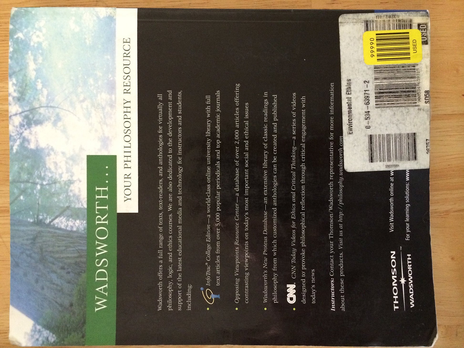 Environmental Ethics: Readings in Theory and Application