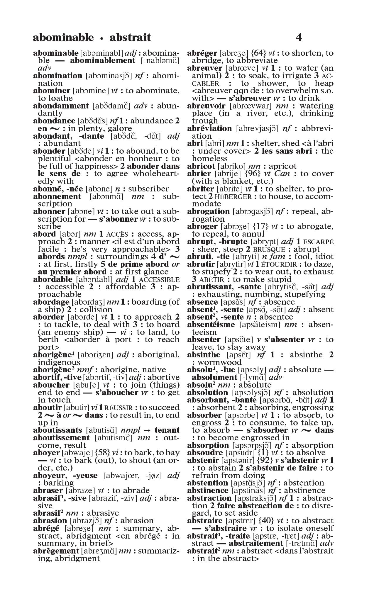 Merriam-Webster's French-English Dictionary, Newest Edition, Mass-Market Paperback (English & French Edition)