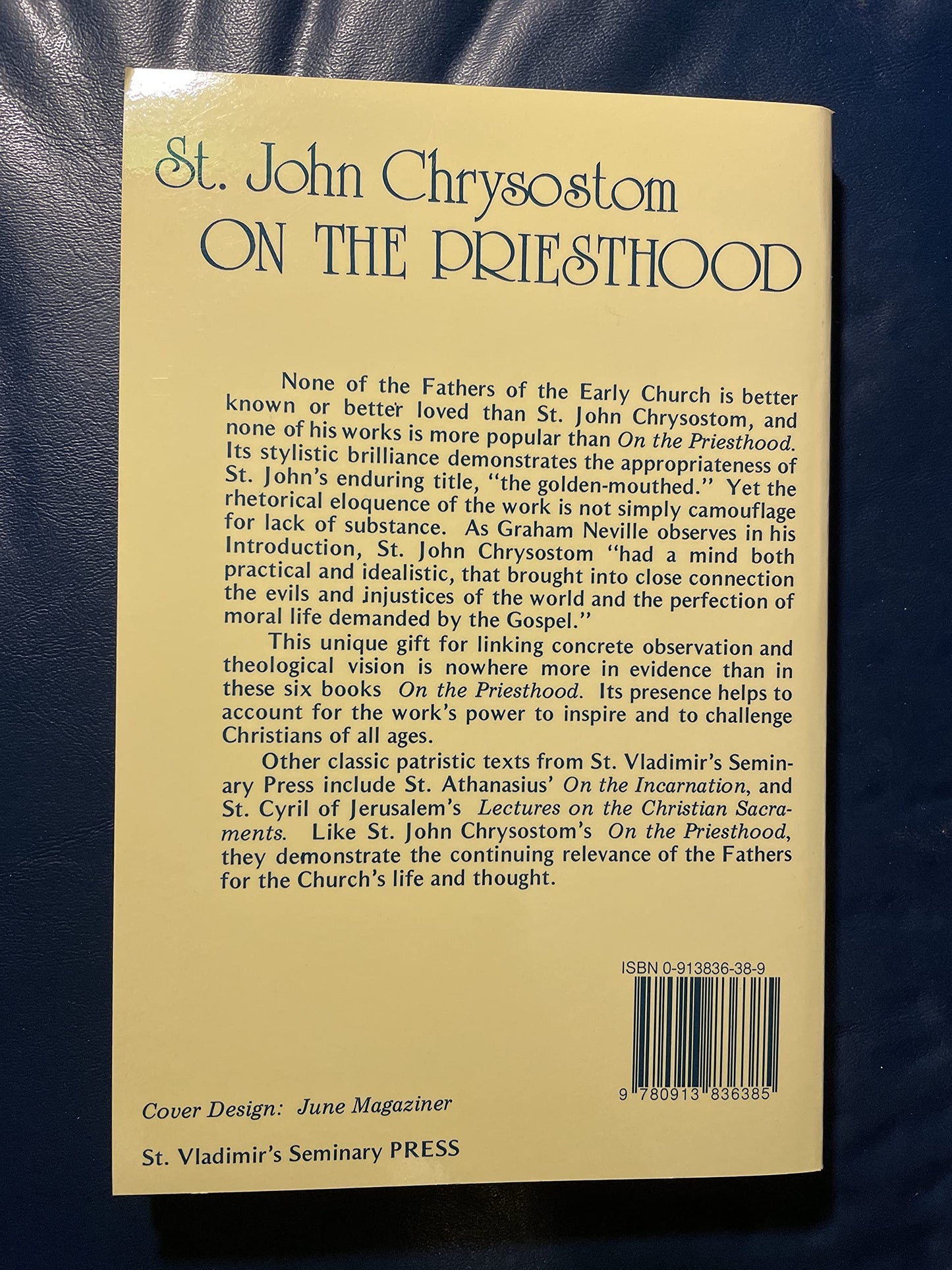 St John Chrysostom: Six Books on the Priesthood