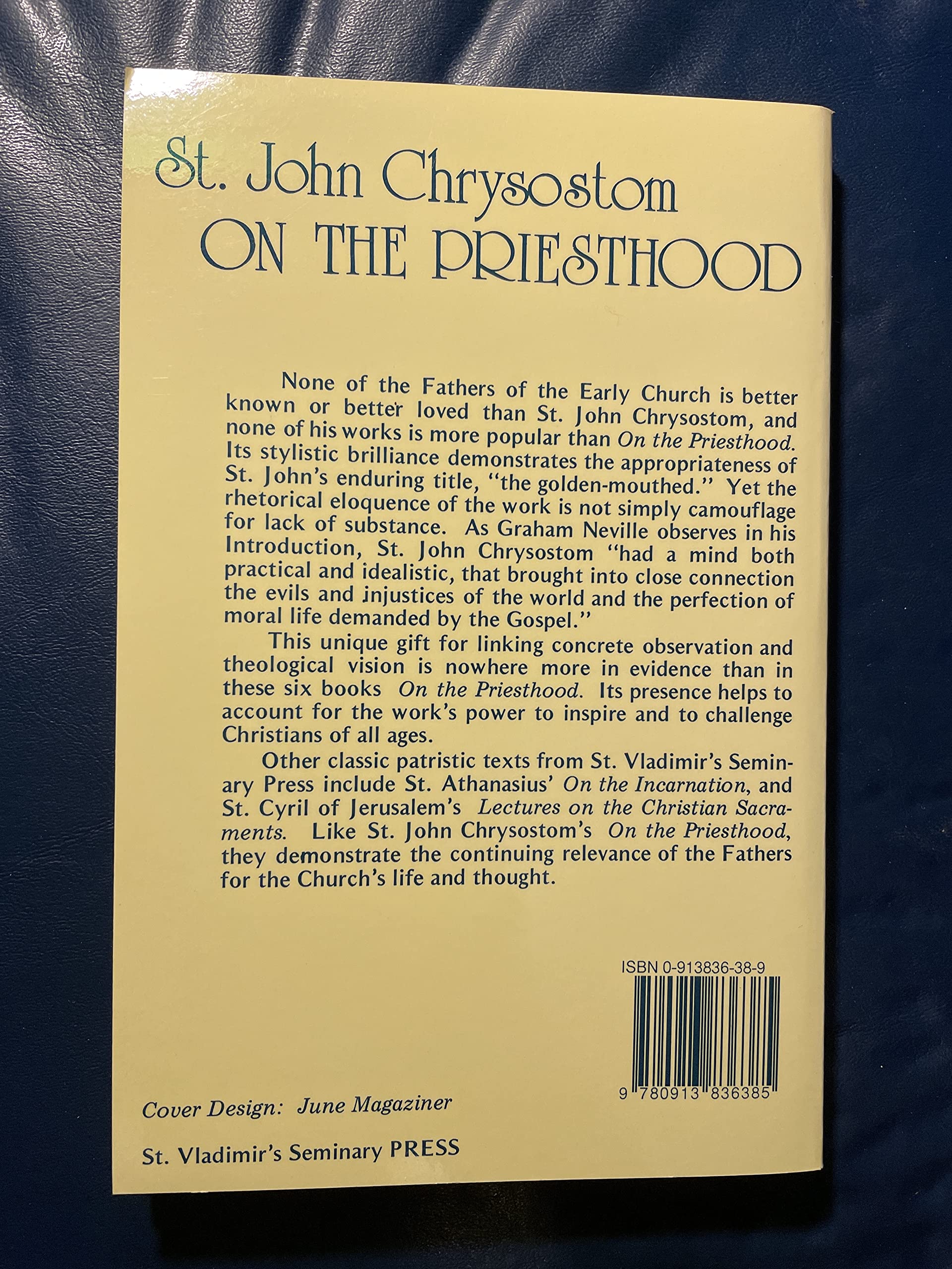 St John Chrysostom: Six Books on the Priesthood