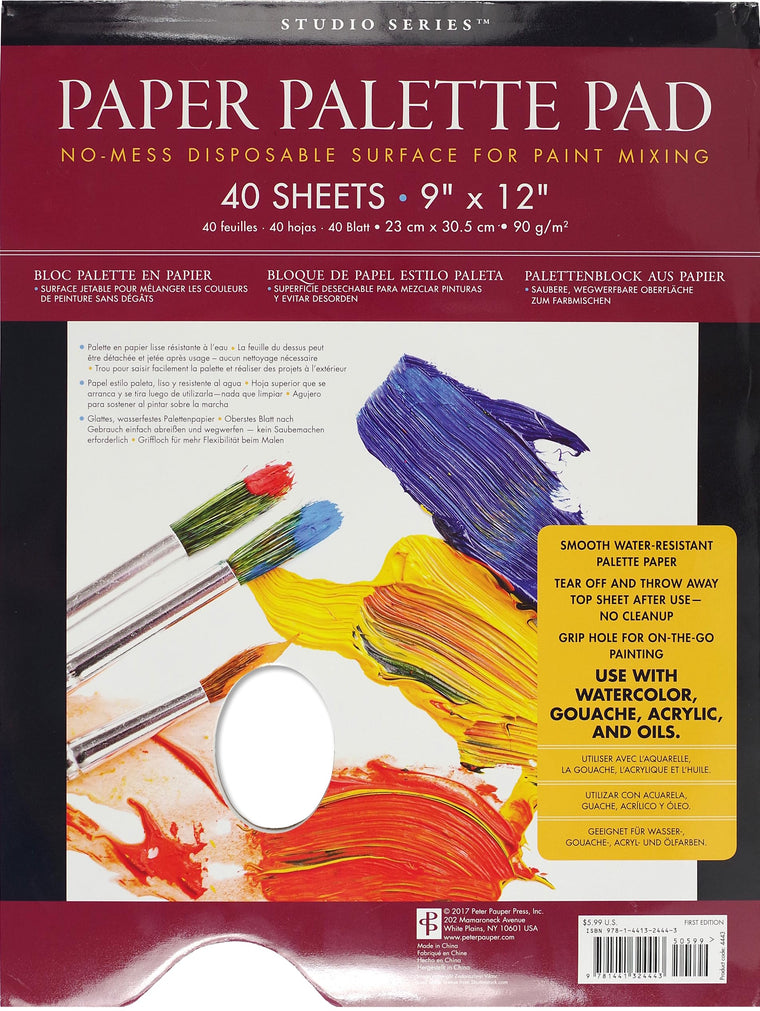 Studio Series Paper Palette Pad (40 sheets) (English and French and German and Spanish Edition)