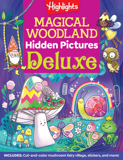 Magical Woodland Hidden Pictures Deluxe: 96 Pages of Magical Recipes, Crafts, Forest Puzzles and Stickers, Search for Mushrooms, Gnomes, Woodland Animals and More (Highlights Hidden Pictures)