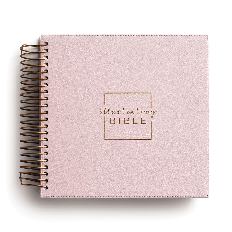 NIV, Spiral-bound Illustrating Bible, Leathersoft Spiral, Pink: Draw, Write, and Reflect Your Way Through Scripture