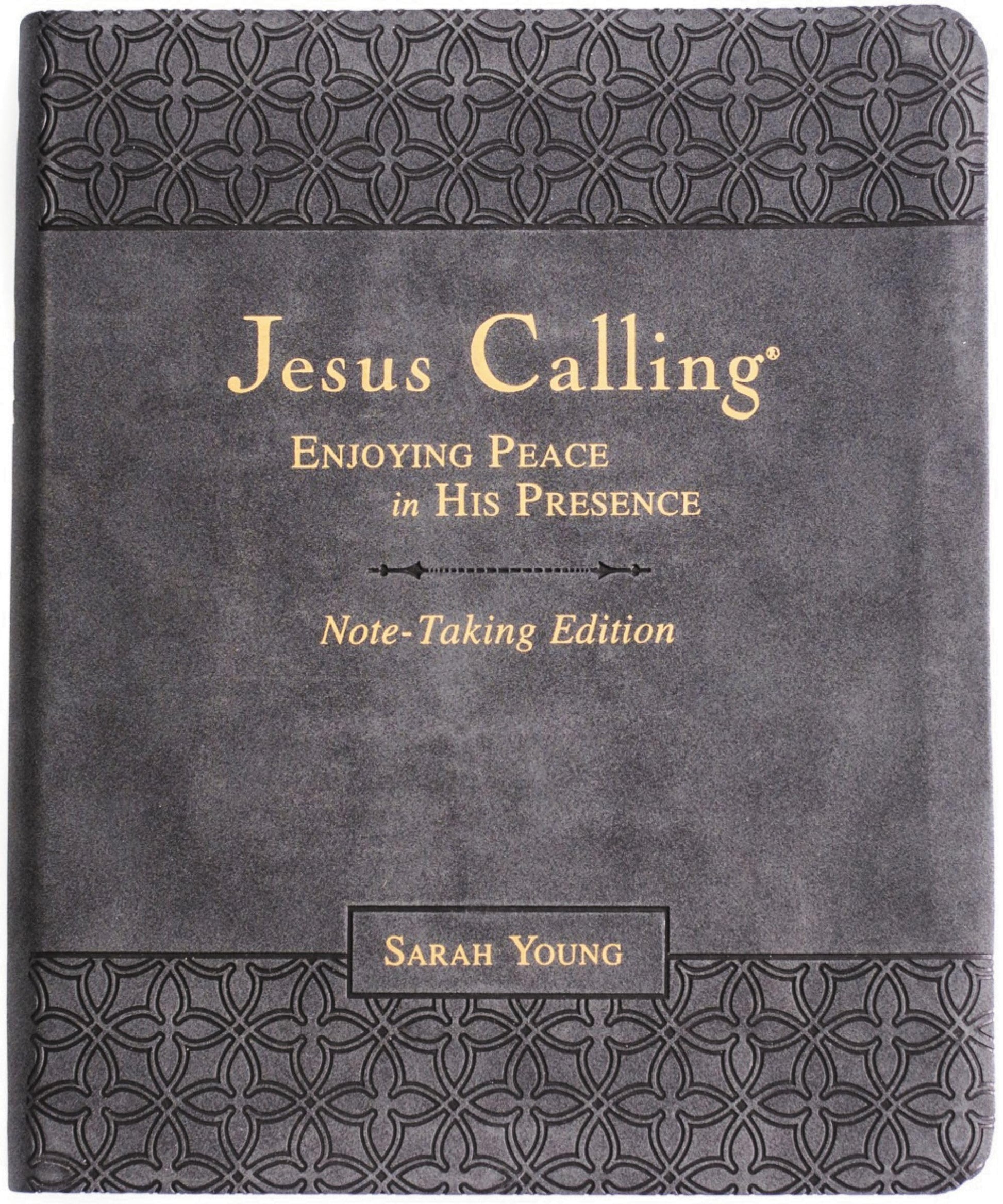 Jesus Calling Note-Taking Edition, Leathersoft, Black, with Full Scriptures: Enjoying Peace in His Presence (A 365-Day Devotional and Prayer Journal)