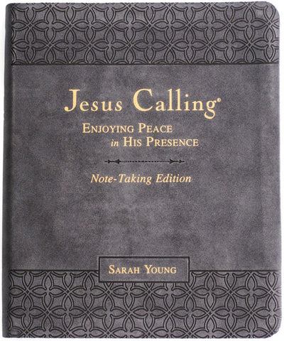 Jesus Calling Note-Taking Edition, Leathersoft, Black, with Full Scriptures: Enjoying Peace in His Presence (A 365-Day Devotional and Prayer Journal)