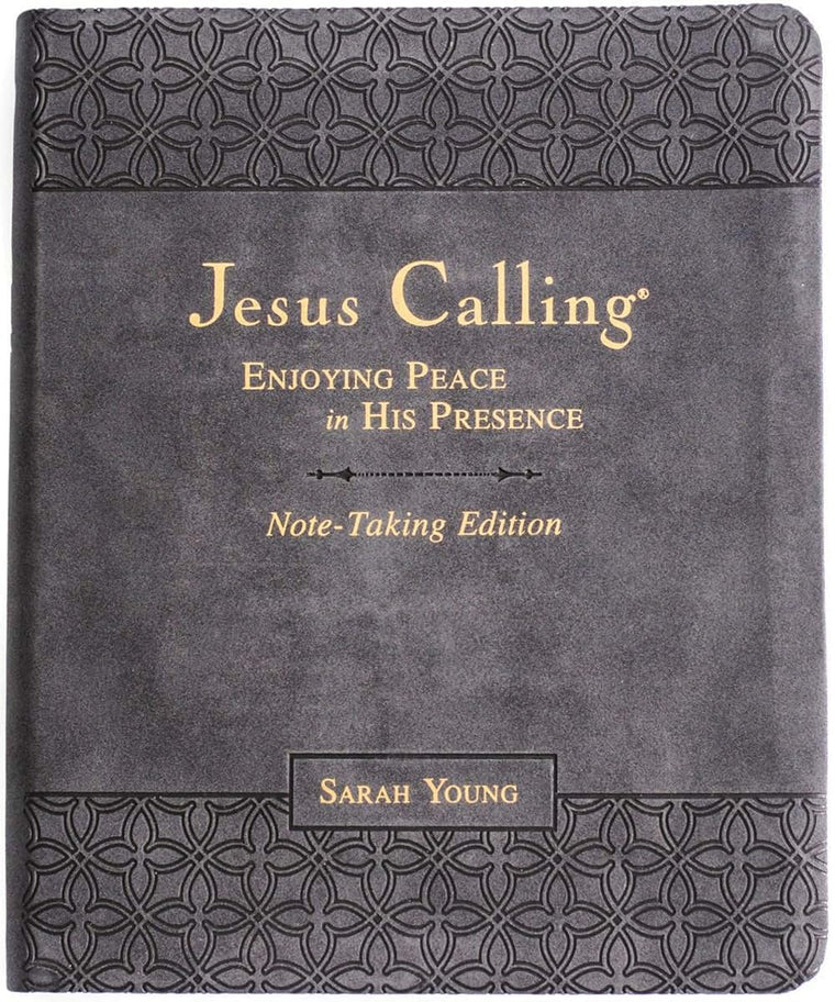Jesus Calling Note-Taking Edition, Leathersoft, Black, with Full Scriptures: Enjoying Peace in His Presence (A 365-Day Devotional and Prayer Journal)