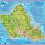 Oahu Hawaii Adventure Map Franko Maps Laminated Poster