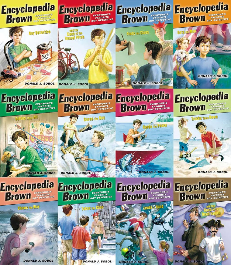 Encyclopedia Brown Series: Vol 1-12 Set by Miakarts Books