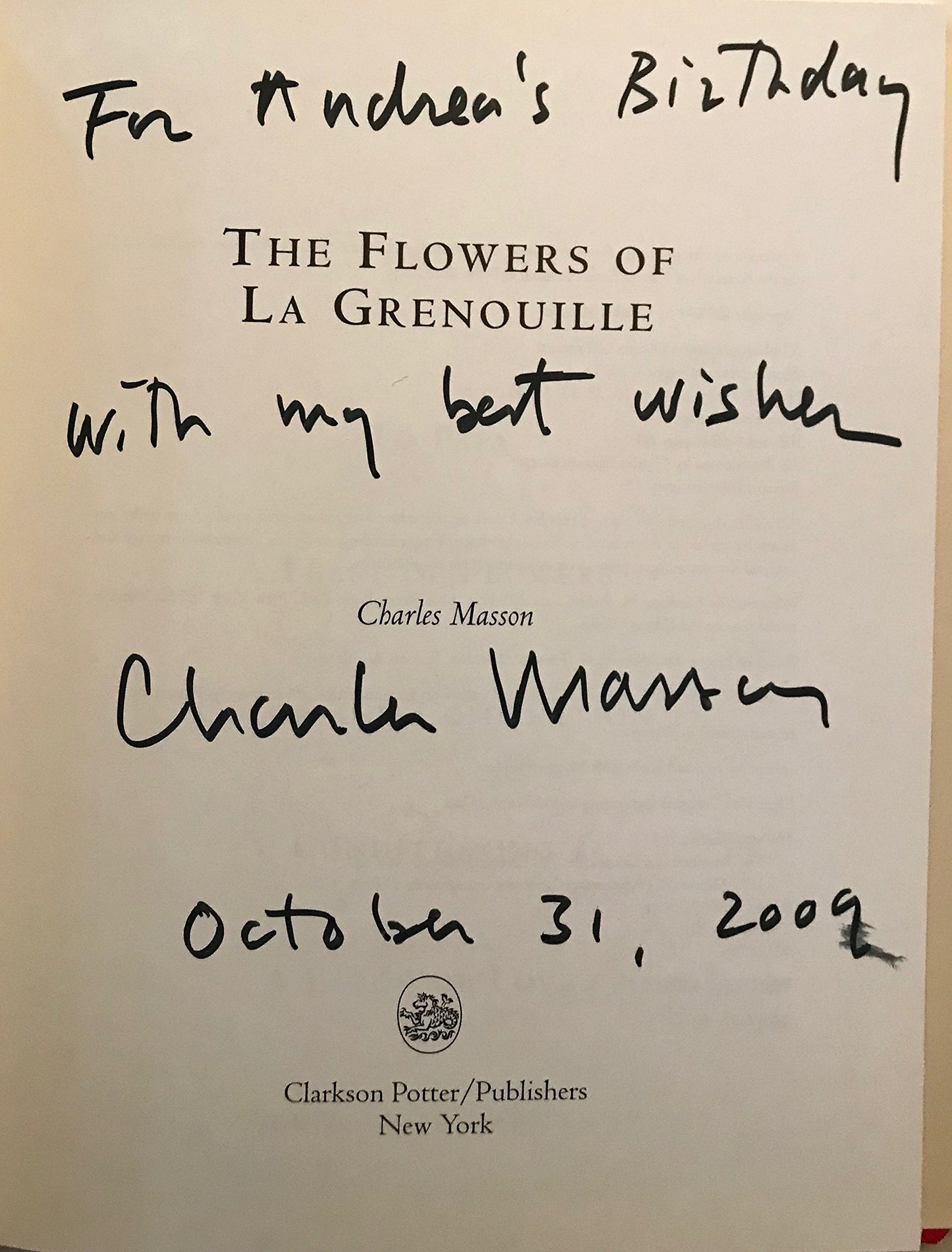 The Flowers of La Grenouille