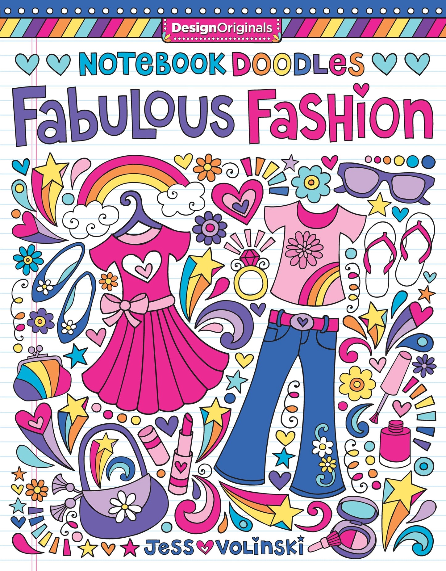 Notebook Doodles Fabulous Fashion: Coloring & Activity Book (Design Originals) 30 Fashionable Designs; Beginner-Friendly Inspiring Art Activities on Extra-Thick Perforated Paper