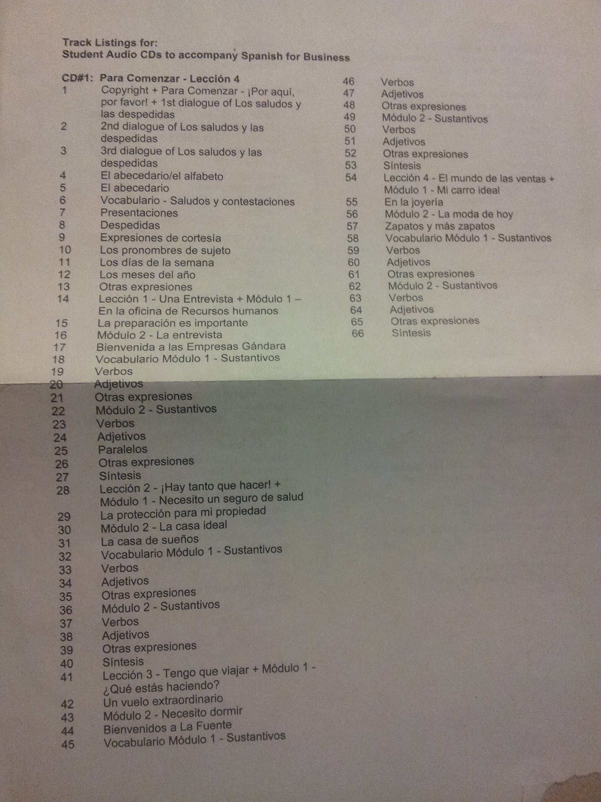 Spanish for Business