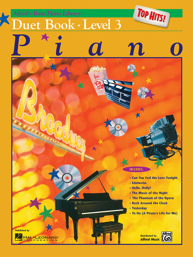 Alfred's Basic Piano Course: Top Hits! Duet Book, Level 3 (Alfred's Basic Piano Library)