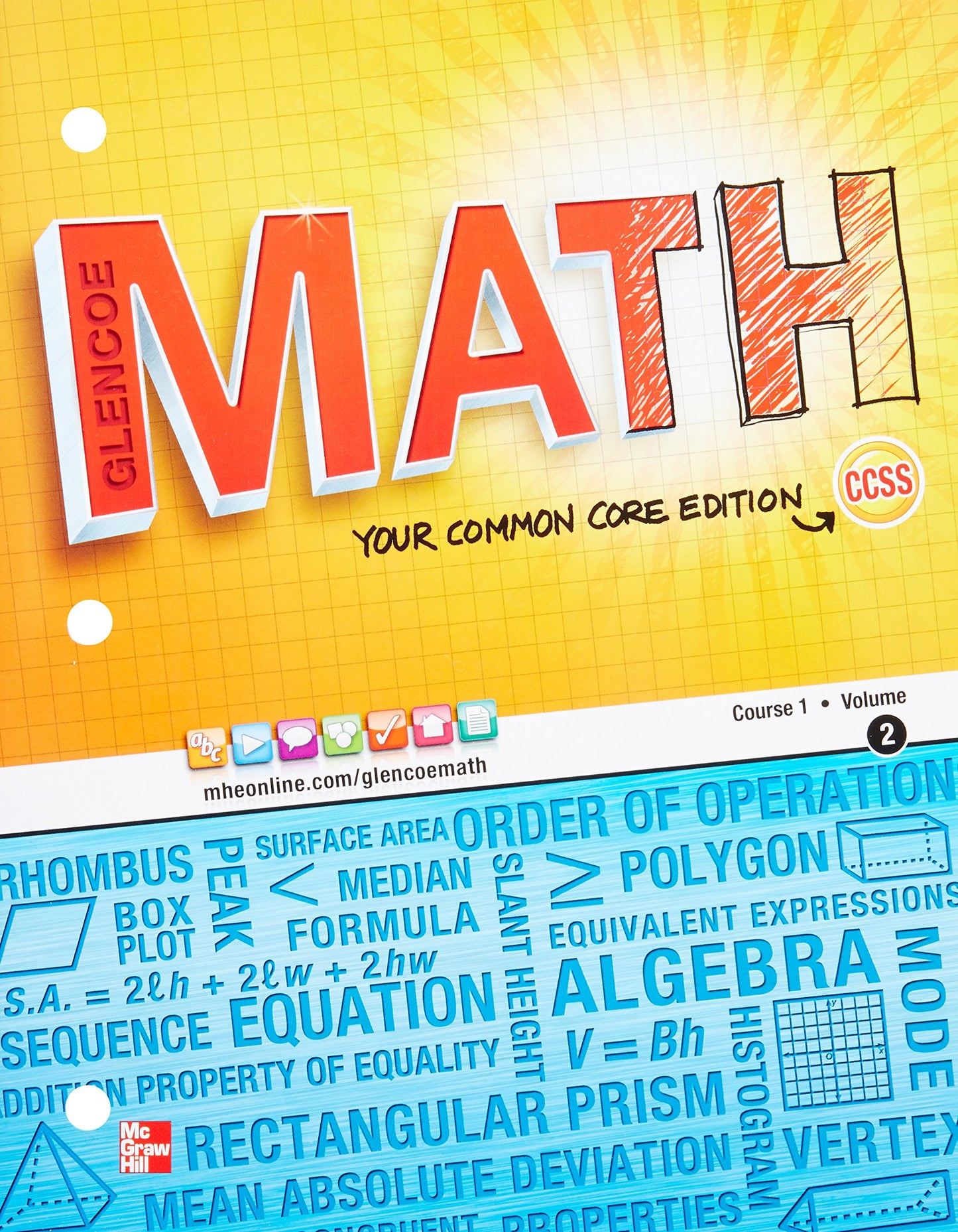 Glencoe Math, Course 1, Student Edition, Volume 2 (MATH APPLIC & CONN CRSE)