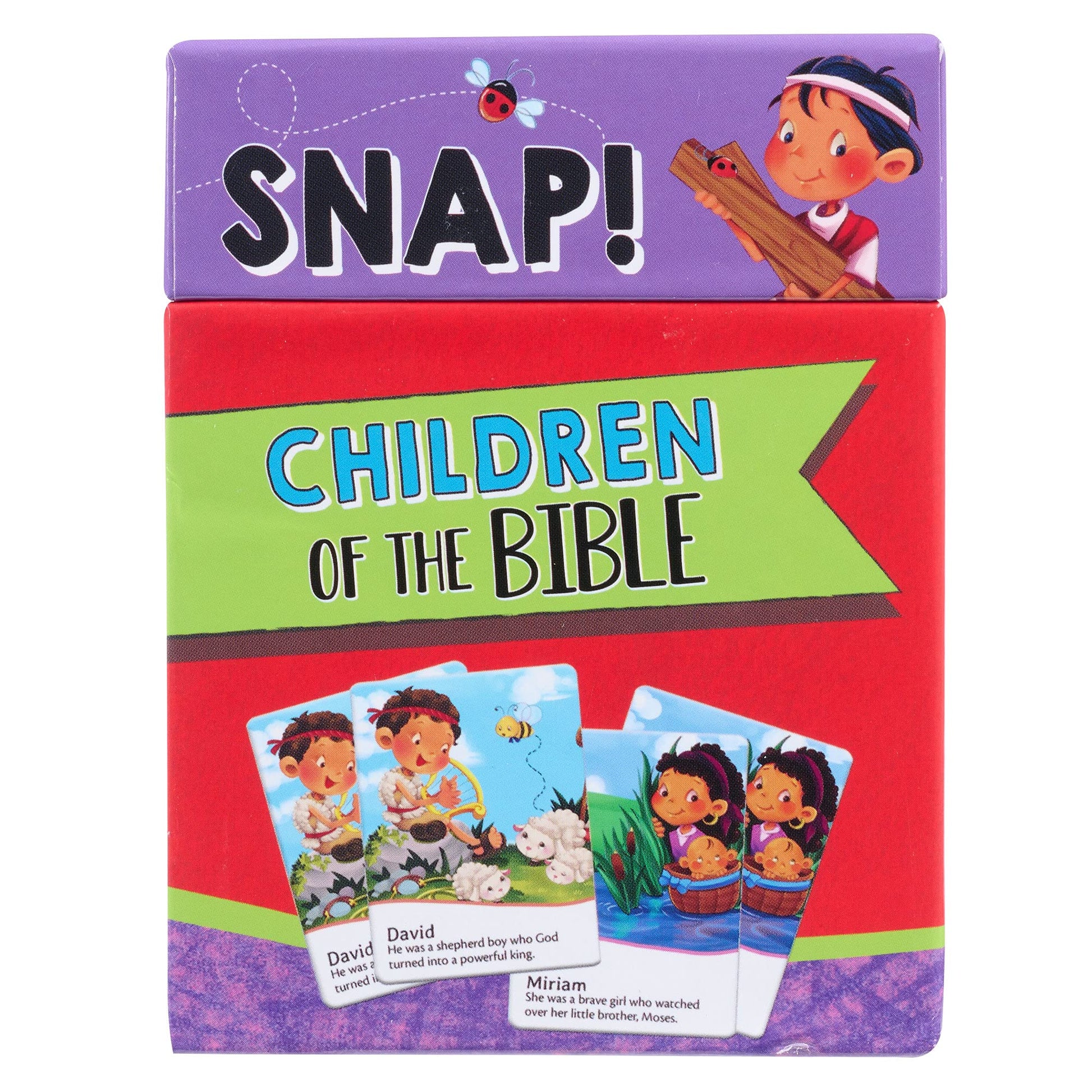 Snap! Children of the Bible Card Game, 48 Double- Sided Cards, Ages 5-8