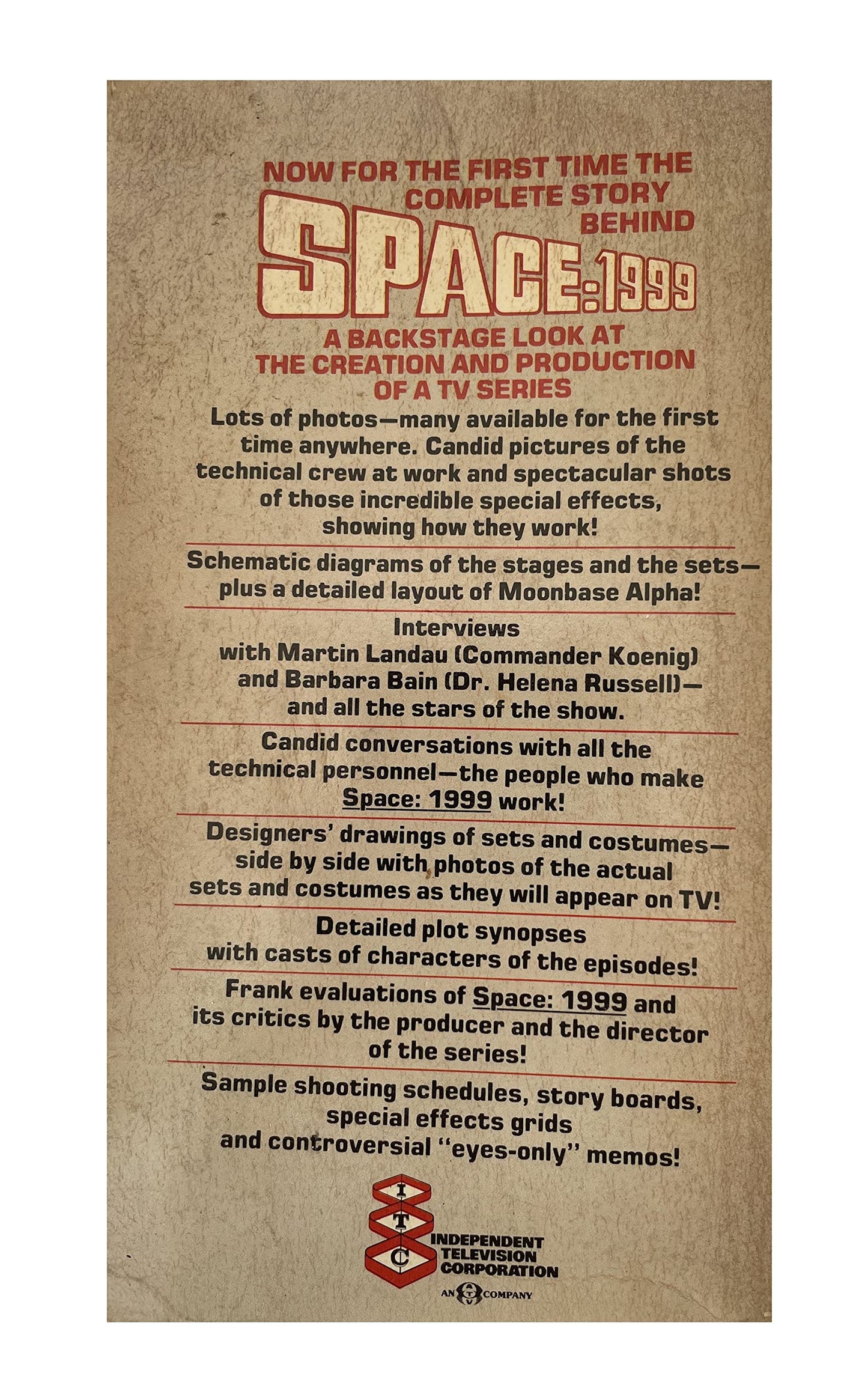 The Making of Space 1999 by Heald, Tim (New Paperback)