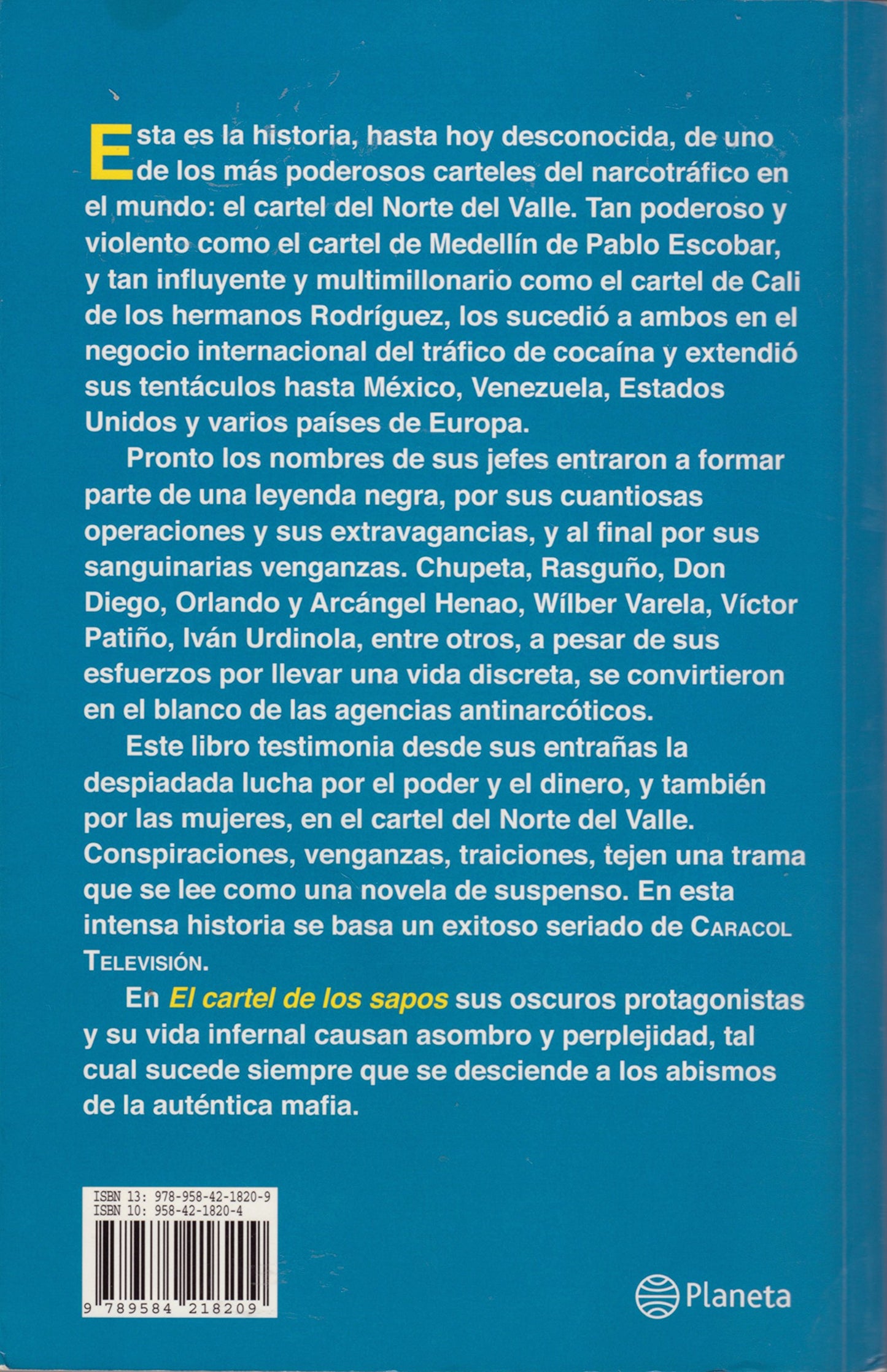 El Cartel de los Sapos (Spanish Edition)