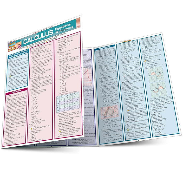 Calculus Equations & Answers QuickStudy Laminated Study Guide (QuickStudy Academic)