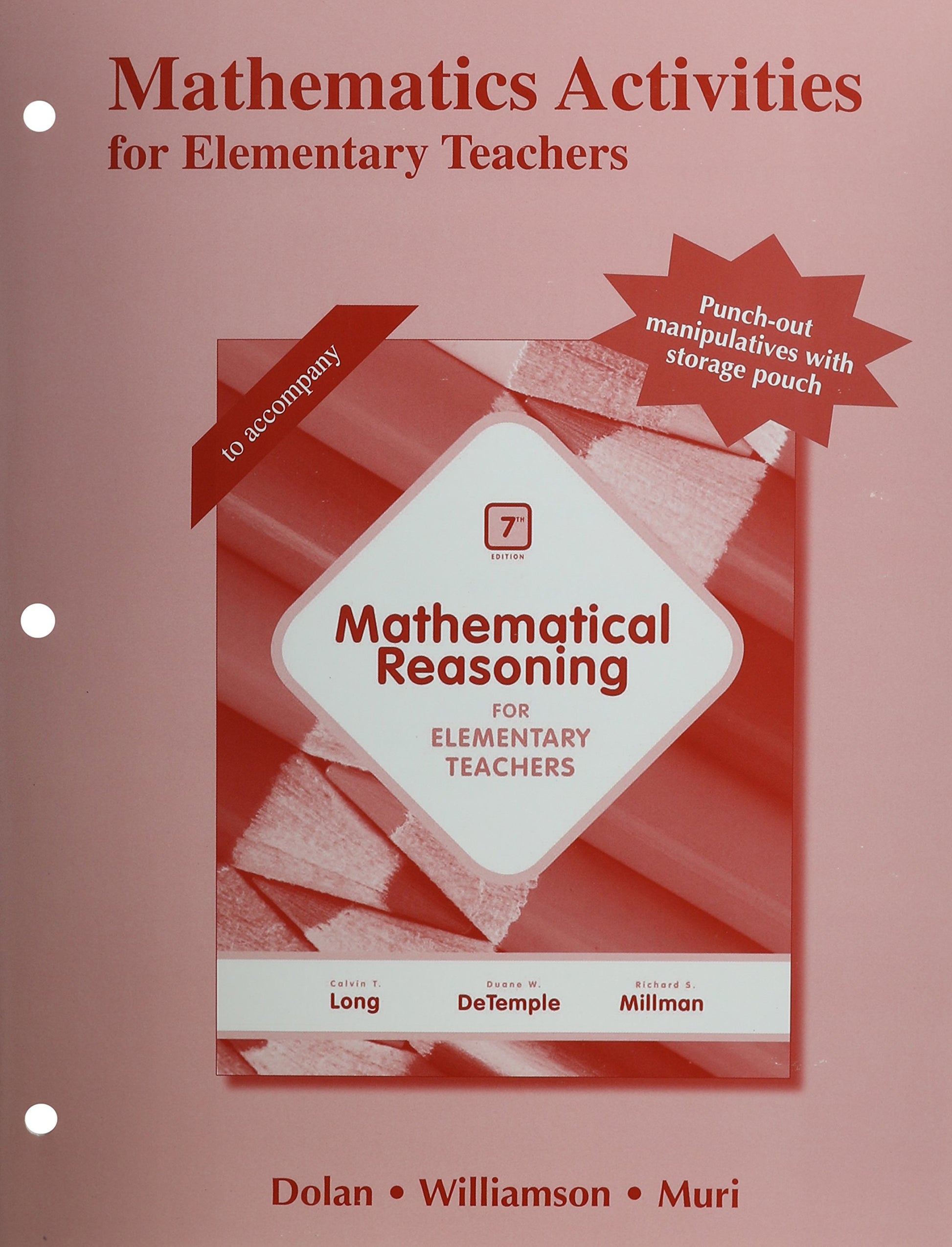 Activity Manual for Mathematical Reasoning for Elementary Teachers