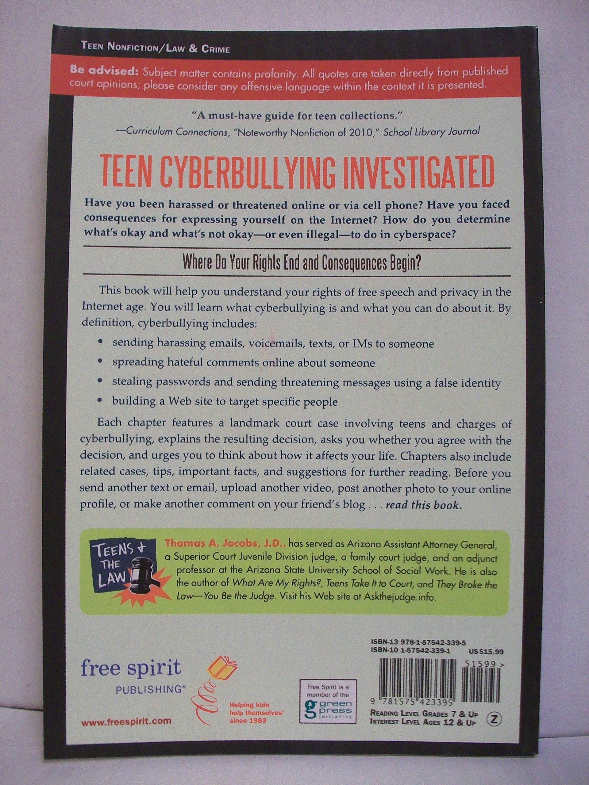 Teen Cyberbullying Investigated: Where Do Your Rights End and Consequences Begin?